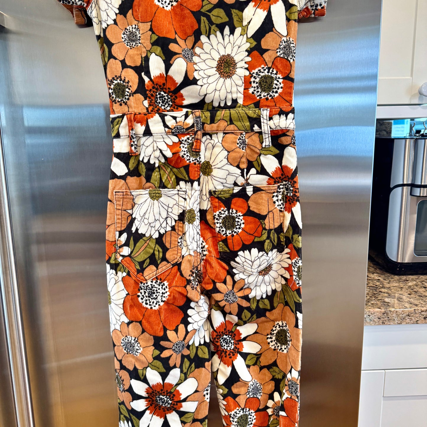 Show Me Your Mumu Cropped Everhart Jumpsuit in Hutton Floral Corduroy