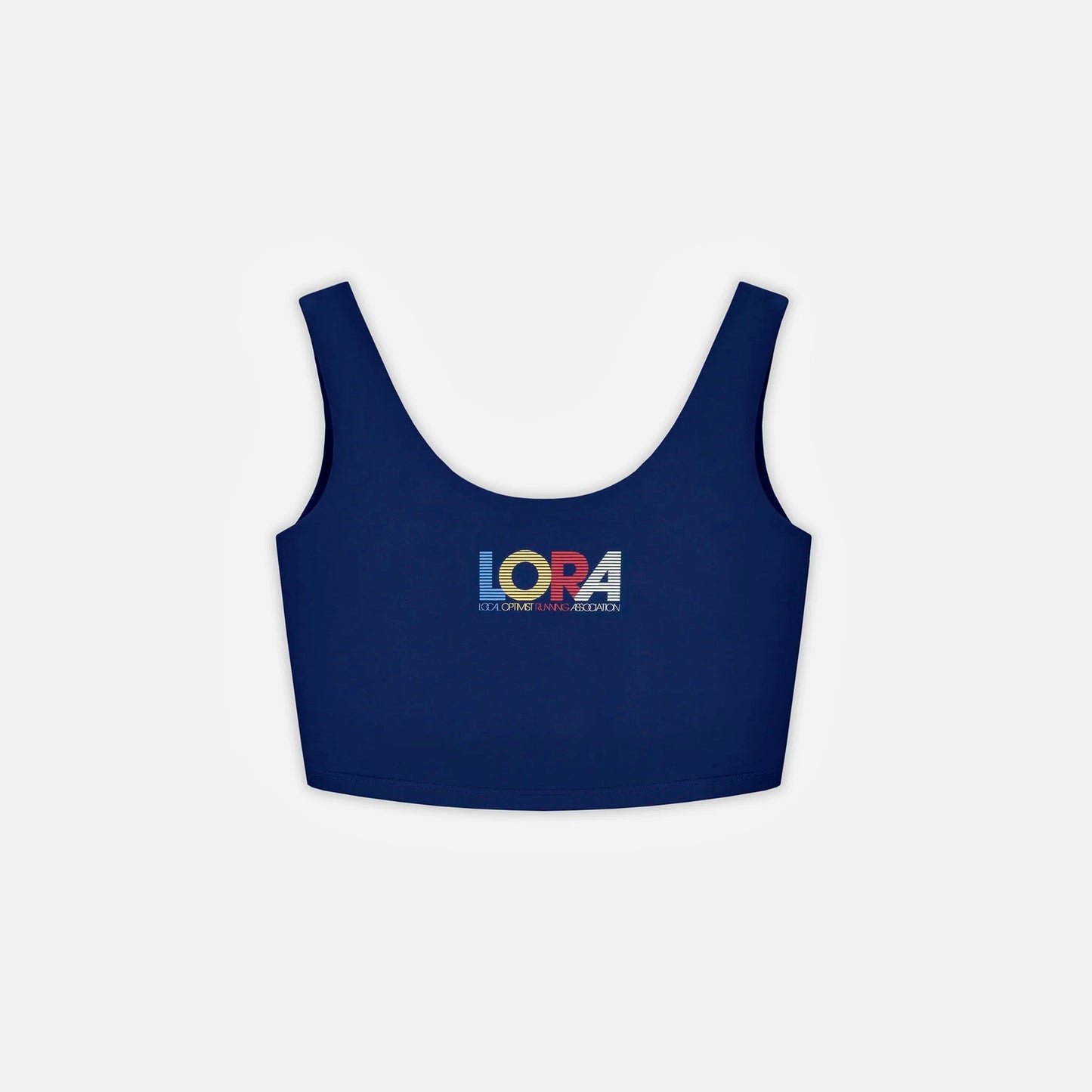 MadHappy Local Optimist Run Club Top Biker Athletic Tank in Starry Blue Navy