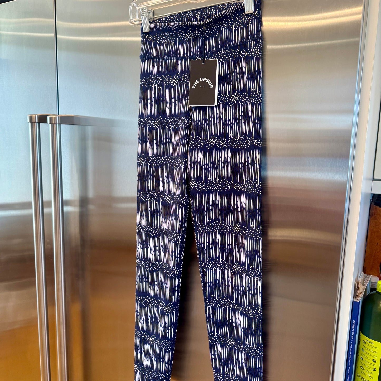 The Upside Yukimi Leggings in Blue , Ribbed Yoga Pants