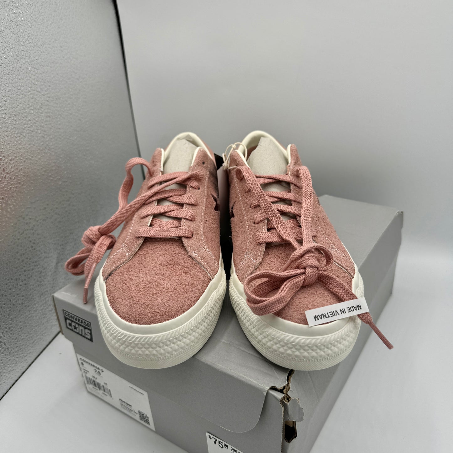 Converse One Star Pro OX Shoes Cherry Vision Canyon Dusk Pink Suede Leather