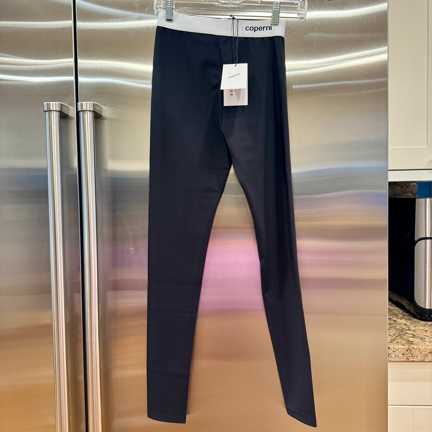 Coperni Branded Logo Leggings Black C+ Eurojersey Pants brand NEW