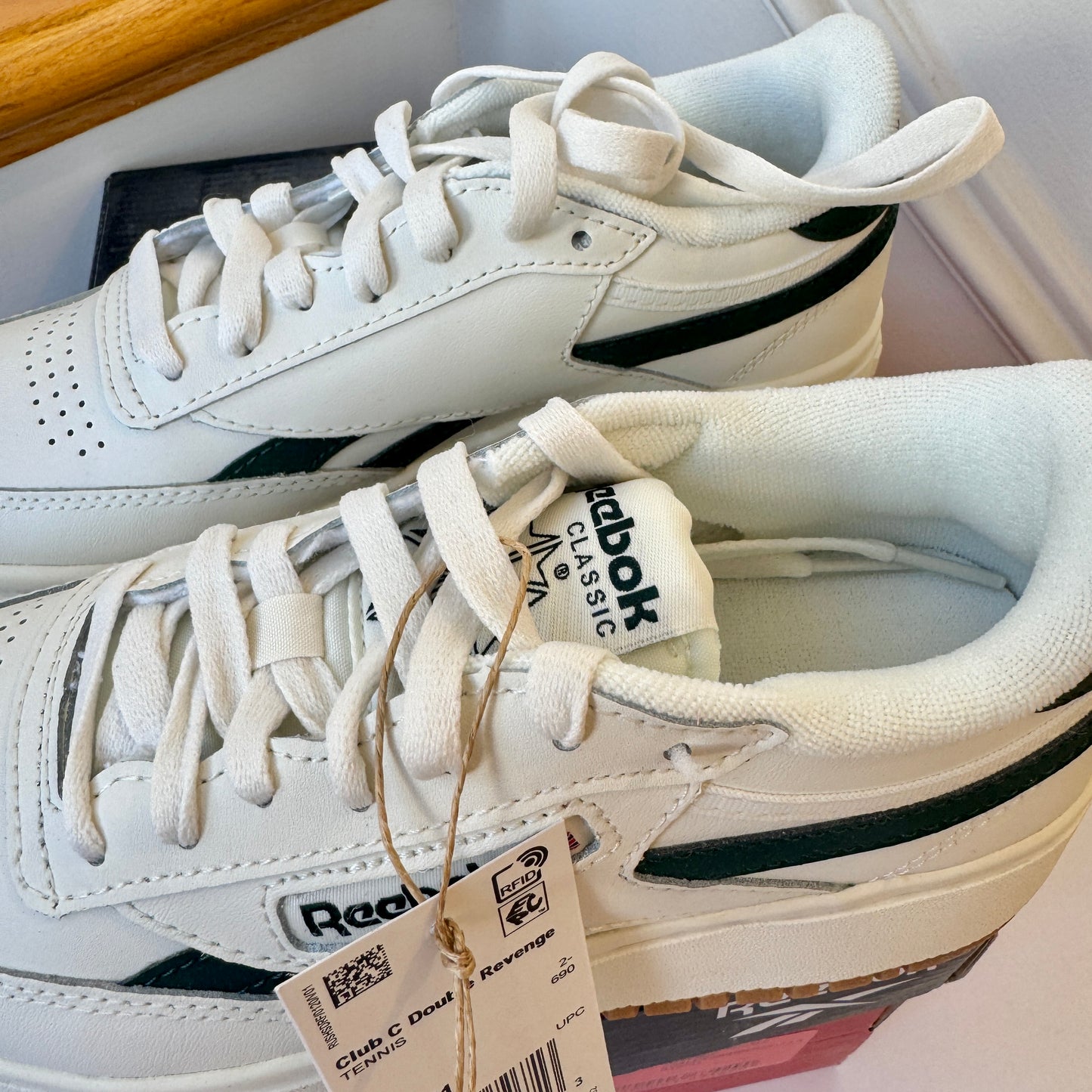 Reebok Club C Double Revenge Chalk / Forest green sneakers women’s shoes
