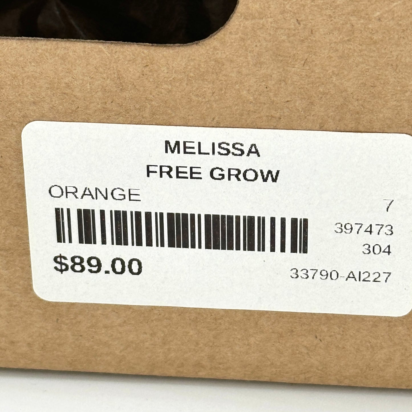 Melissa Free Grow Orange Sandals Slides , EVA , vegan