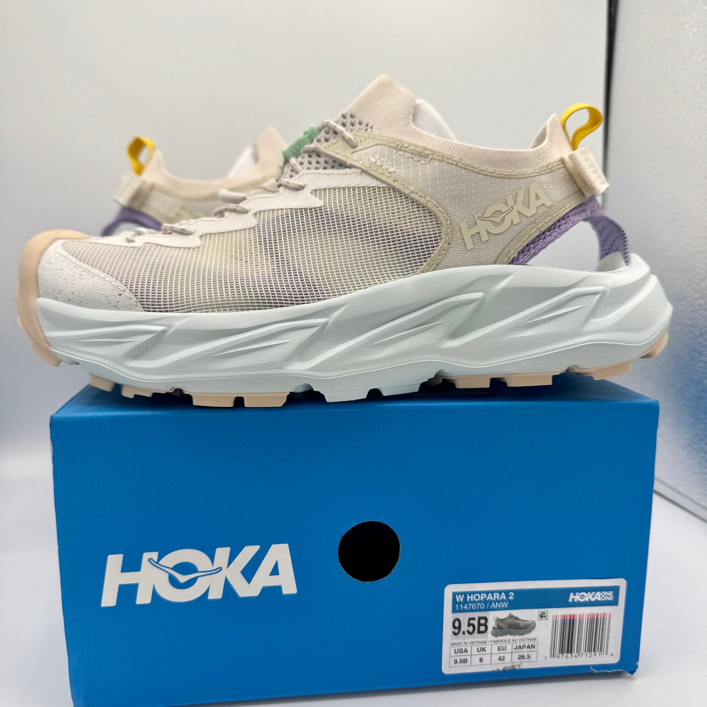 Hoka Hopara 2 Women’s Hybrid Hiking Sandal in Alabaster / Snow