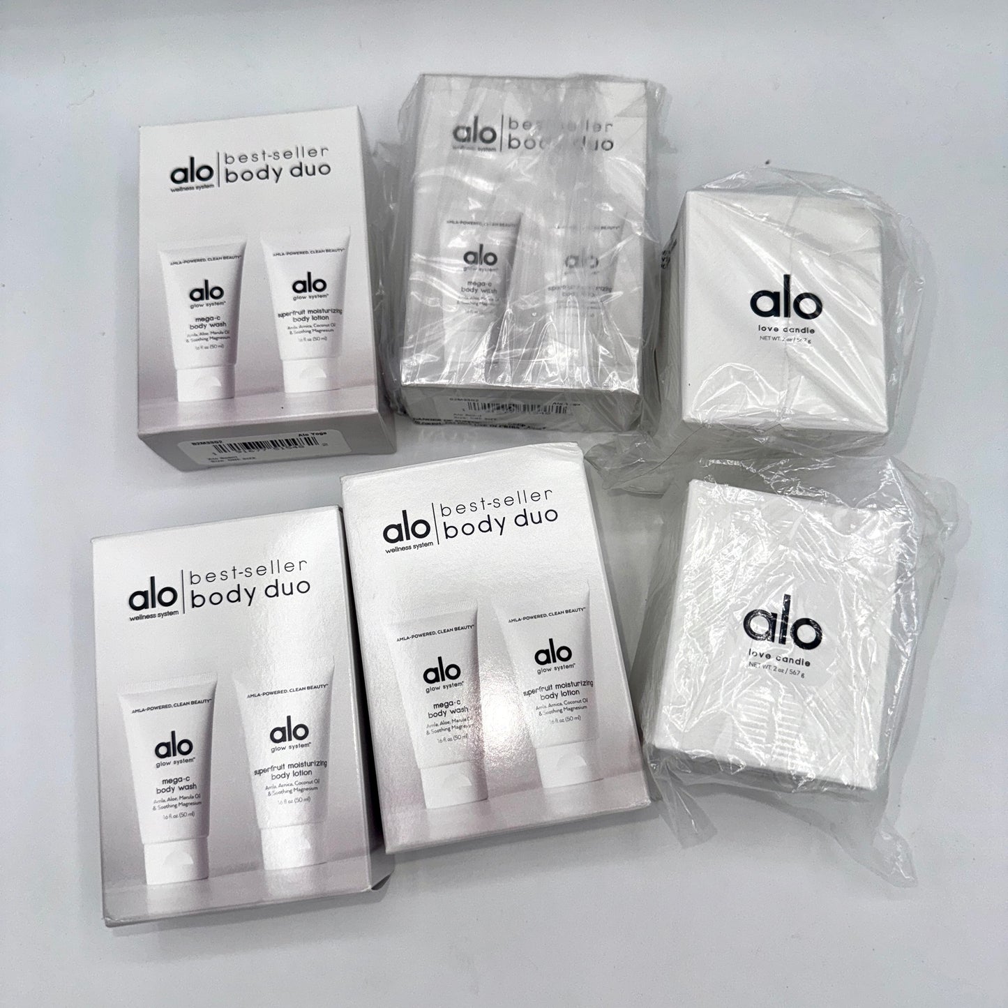 Alo Yoga BUNDLE Wellness Minis - Love Candle, Bodywash, Lotion
