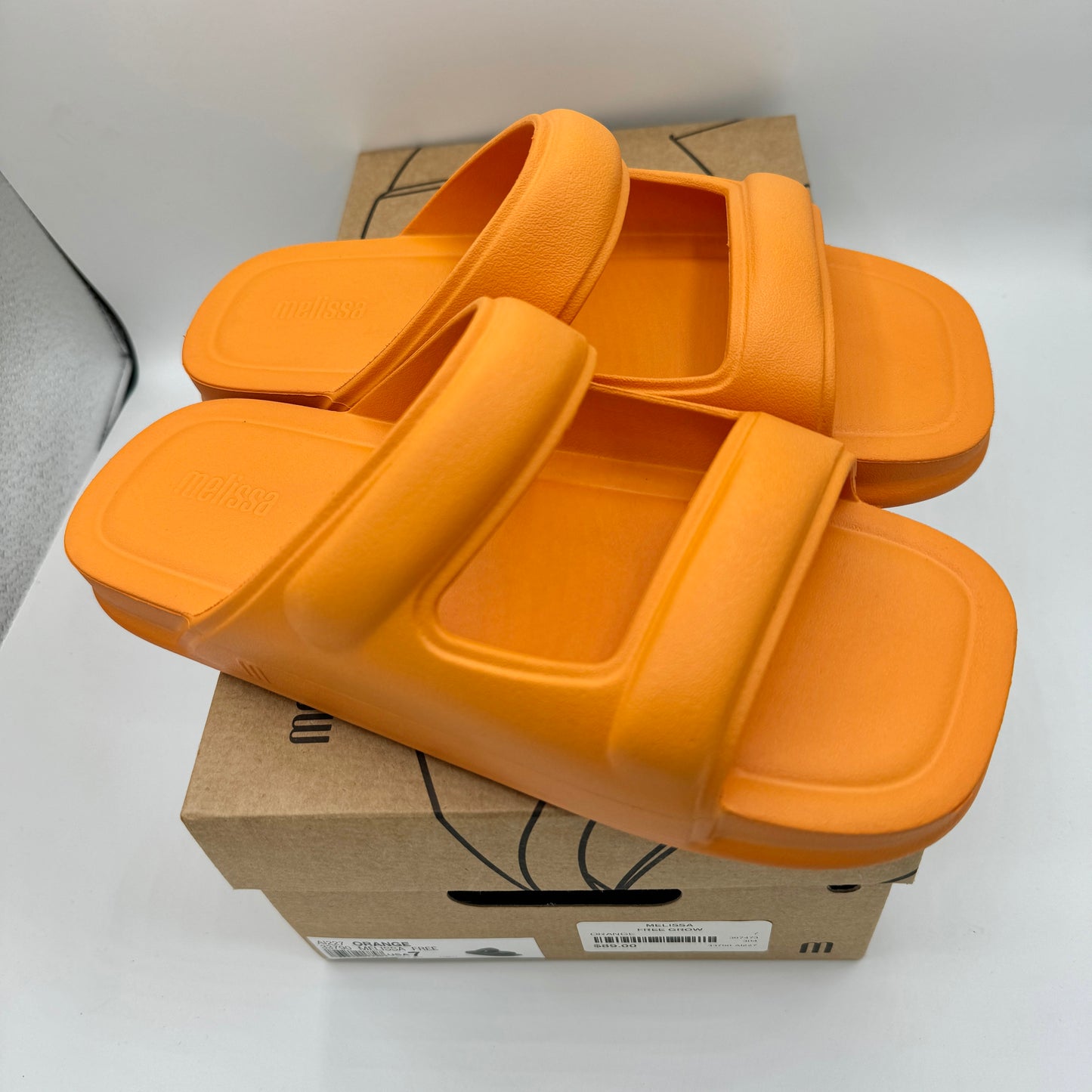 Melissa Free Grow Orange Sandals Slides , EVA , vegan