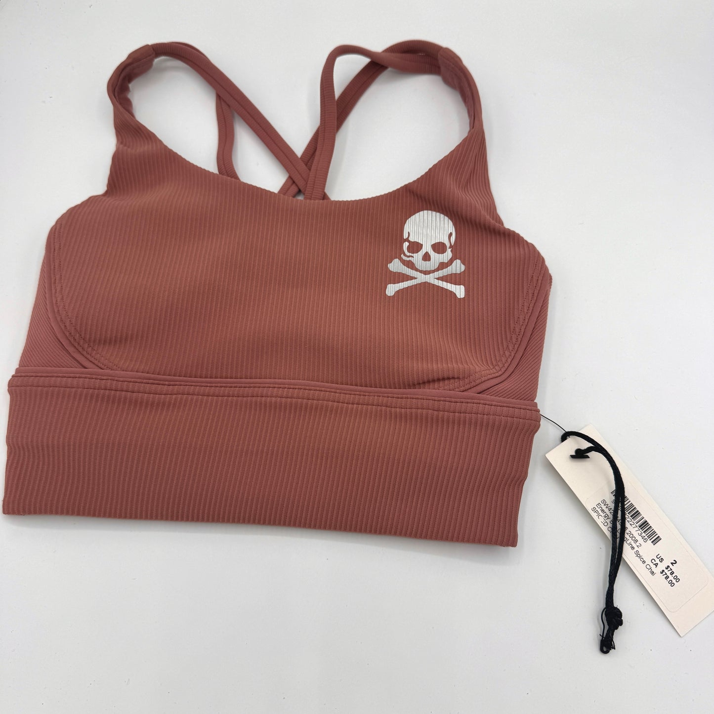 Lululemon Energy Bra in Ribbed Spiced Chai , Longline Soul Cycle Collab