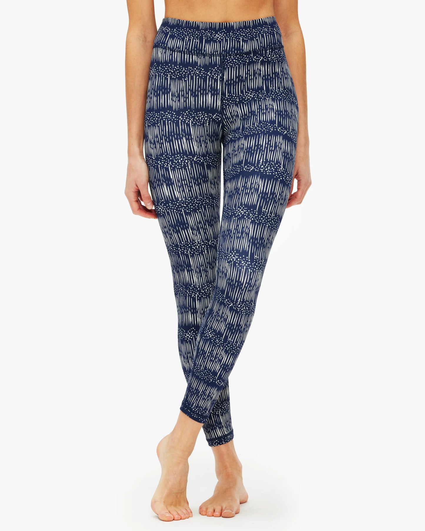 The Upside Yukimi Leggings in Blue , Ribbed Yoga Pants