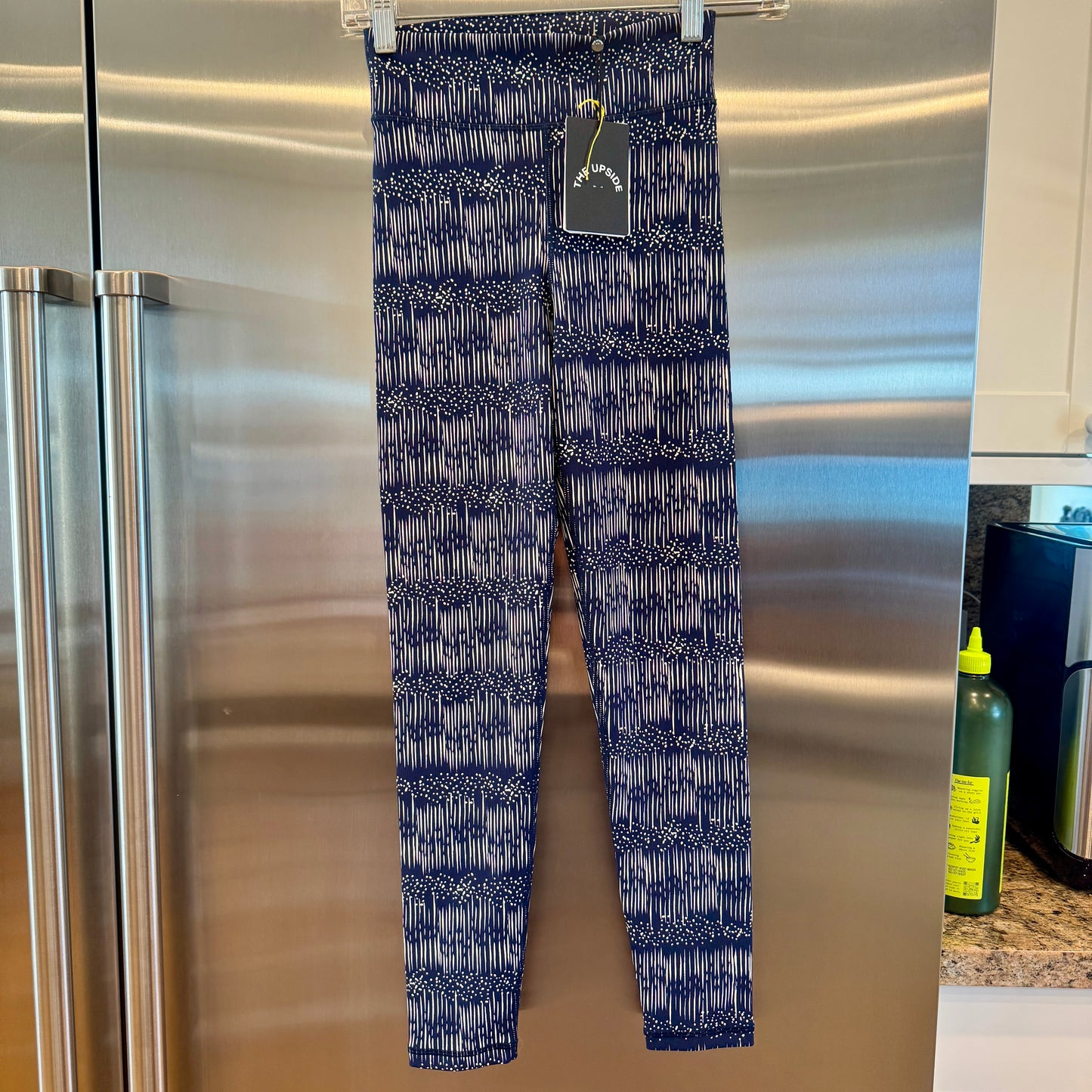 The Upside Yukimi Leggings in Blue , Ribbed Yoga Pants