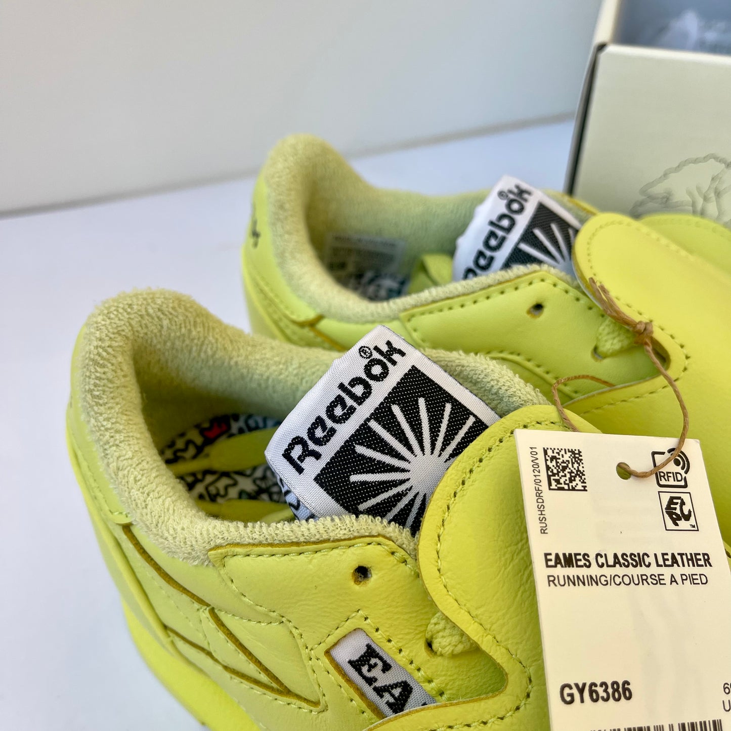 Eames x Reebok Collab Sneaker Aloe Yellow Green Neon Sneakers Unisex Shoes