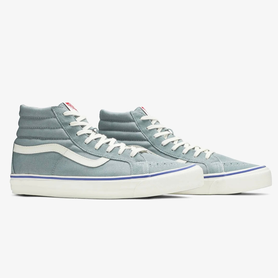 Vans OG Sk8 Hi LX Classic Skate Shoe in Lead Blue