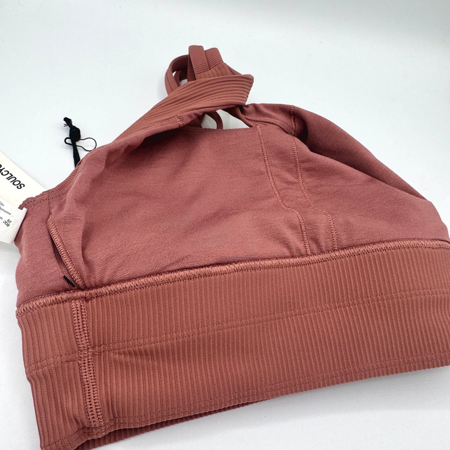Lululemon Energy Bra in Ribbed Spiced Chai , Longline Soul Cycle Collab
