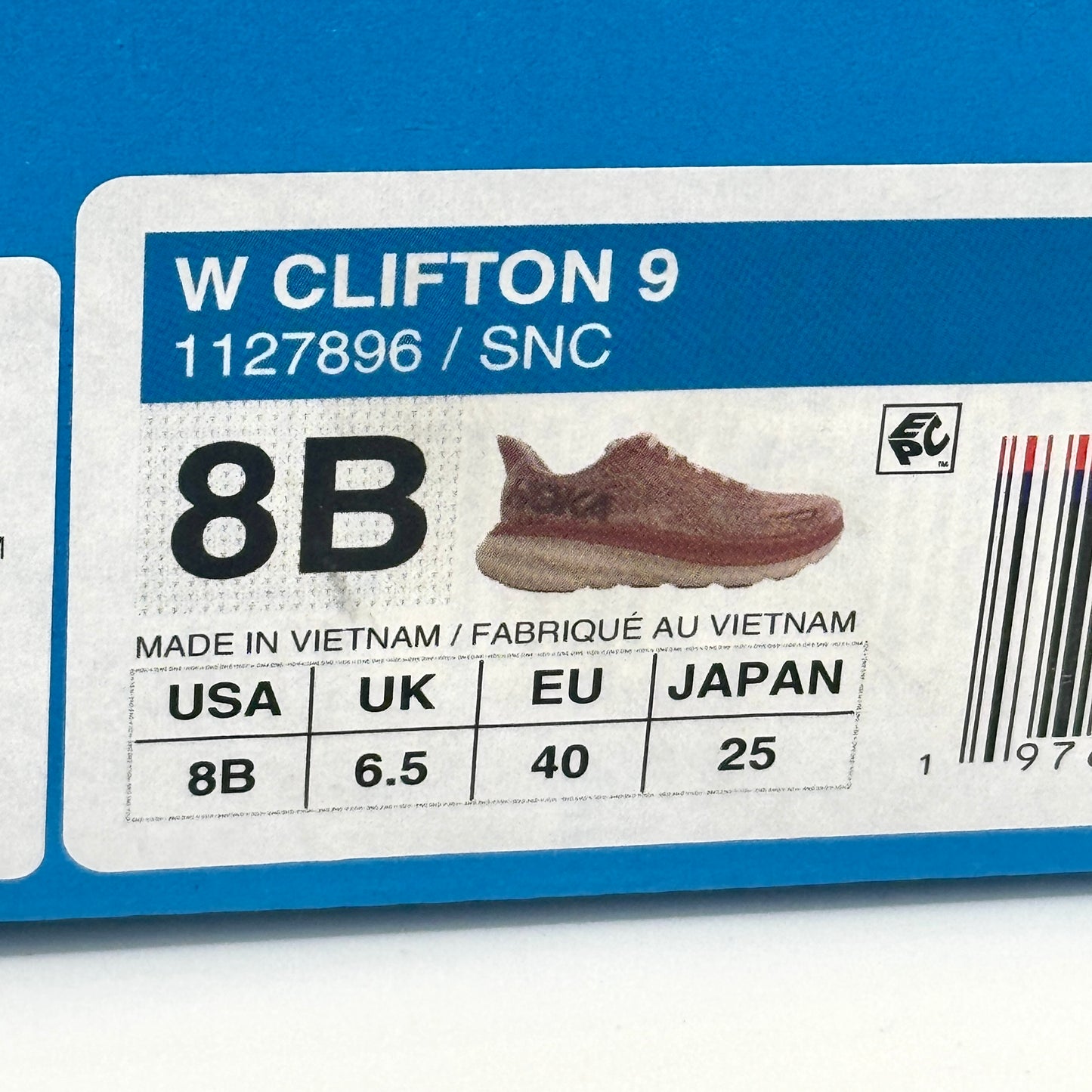 Hoka Clifton 9 Women’s Running Shoes in Sandstone / Cream