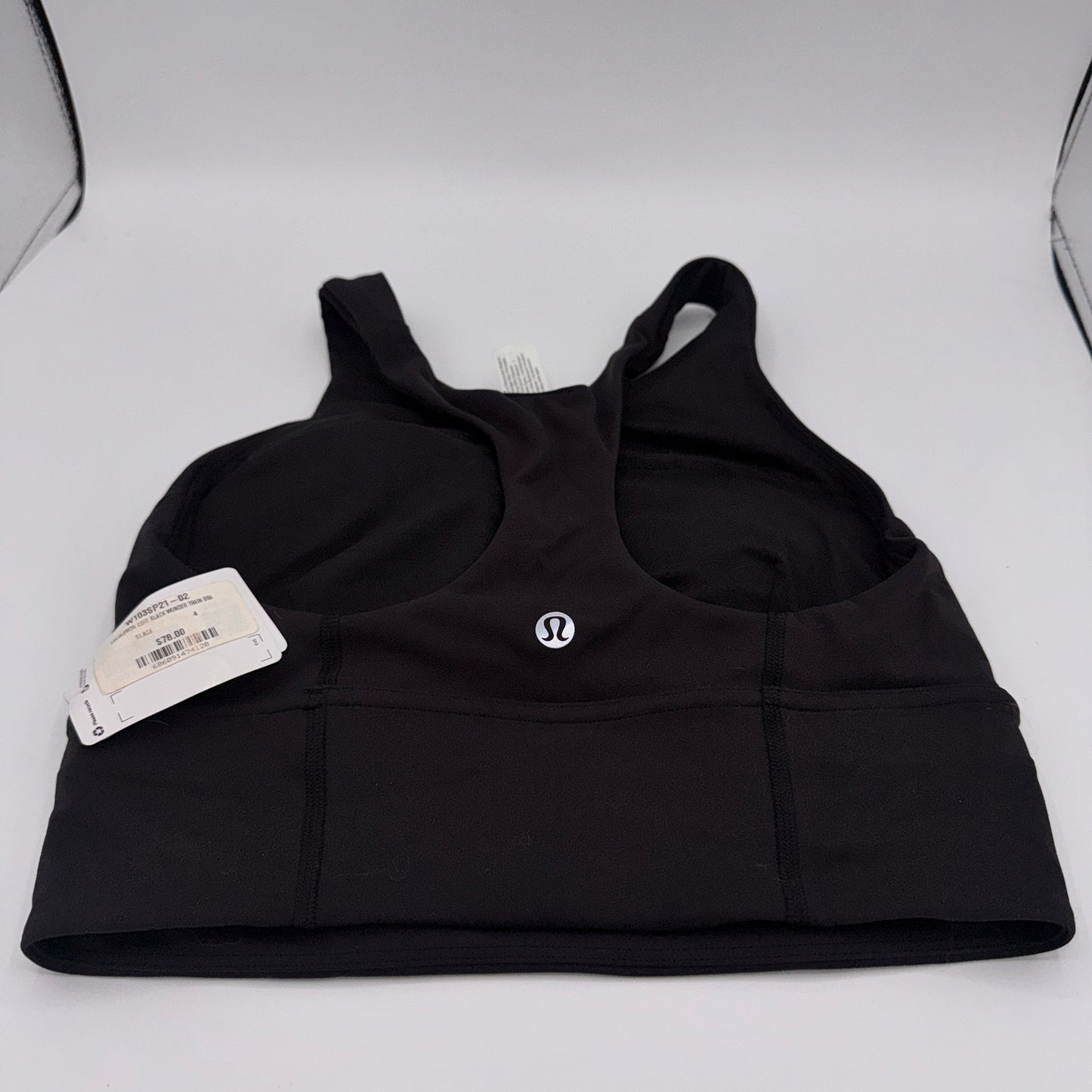 Lululemon Wunder Train Long Line Sport Bra x Barry’s Collab in Black