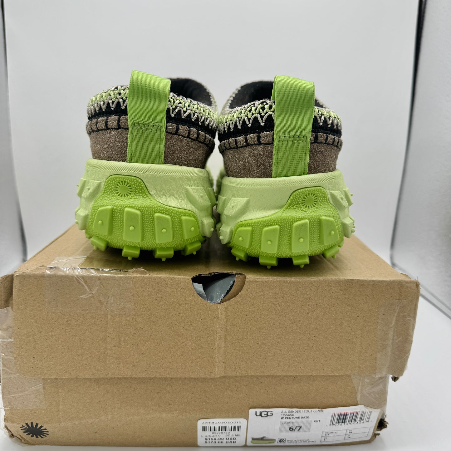 Ugg Venture Daze Platform Slide Shoes Unisex Green