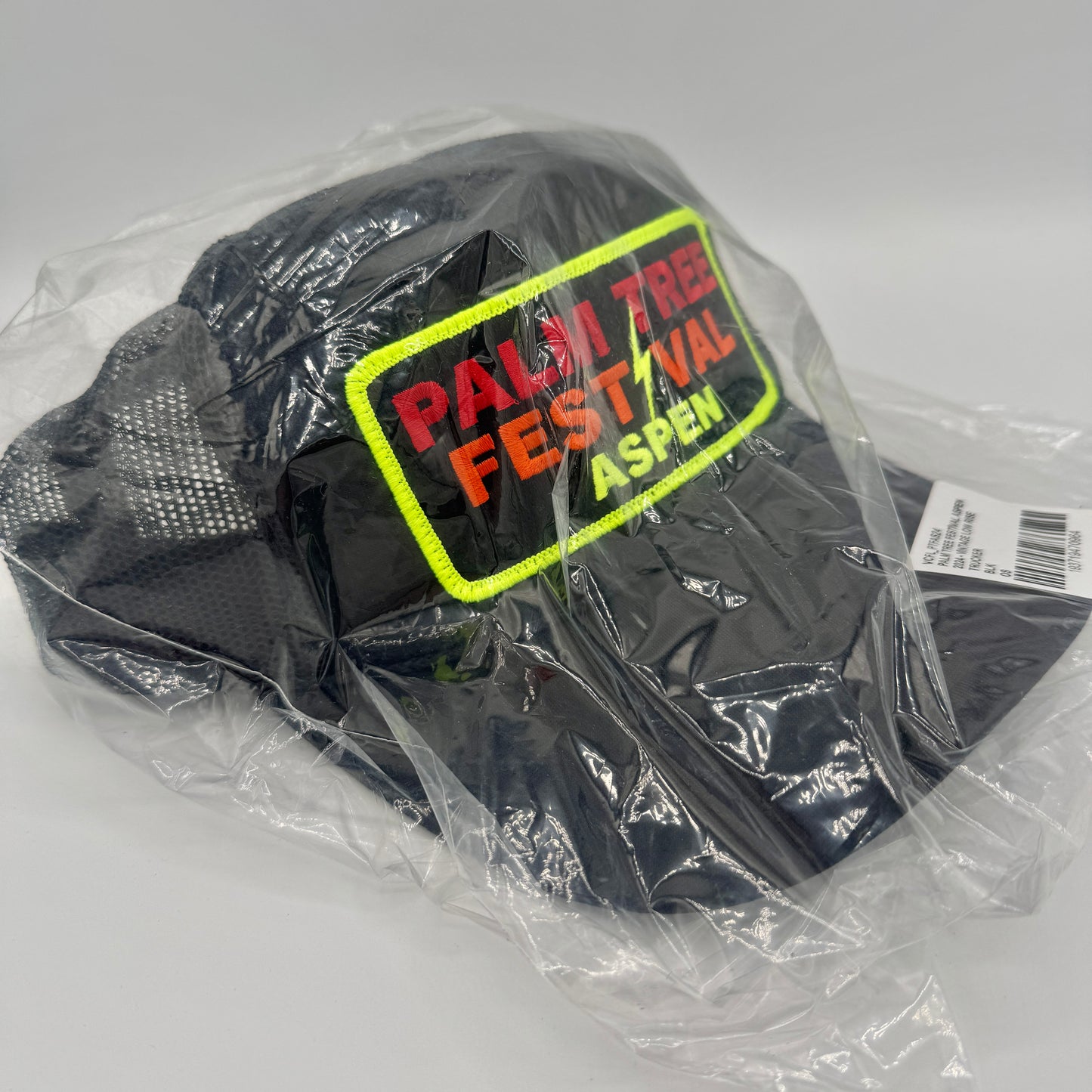 Aviator Nation Palm Tree Festival Aspen Trucker Hat in Black