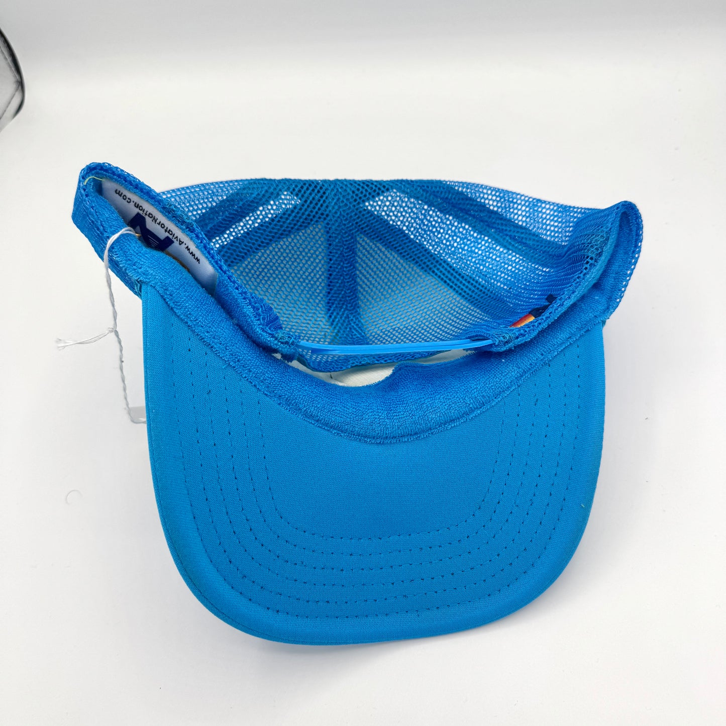 Aviator Nation Trucker Bolt Hat Neon Blue embroidered lightning patch cap