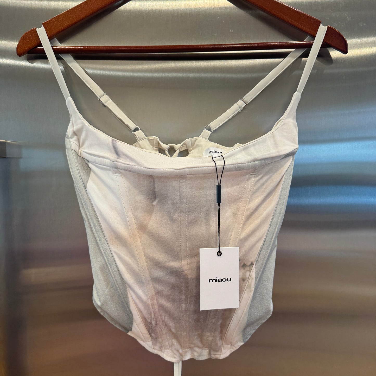 Miaou Venus Corset Top in Heavenly Bodies Grey