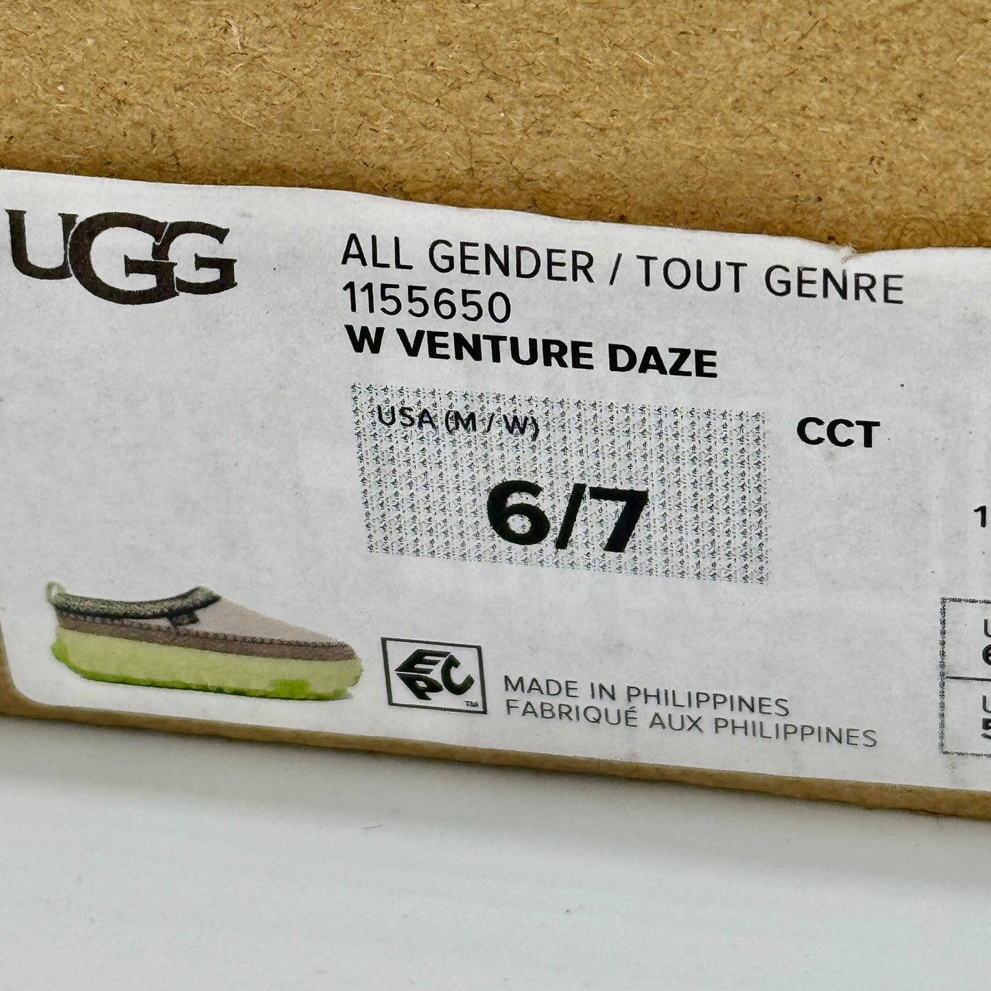 Ugg Venture Daze Platform Slide Shoes Unisex Green