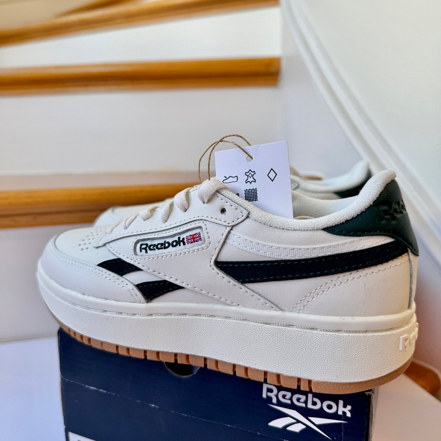 Reebok Club C Double Revenge Chalk / Forest green sneakers women’s shoes