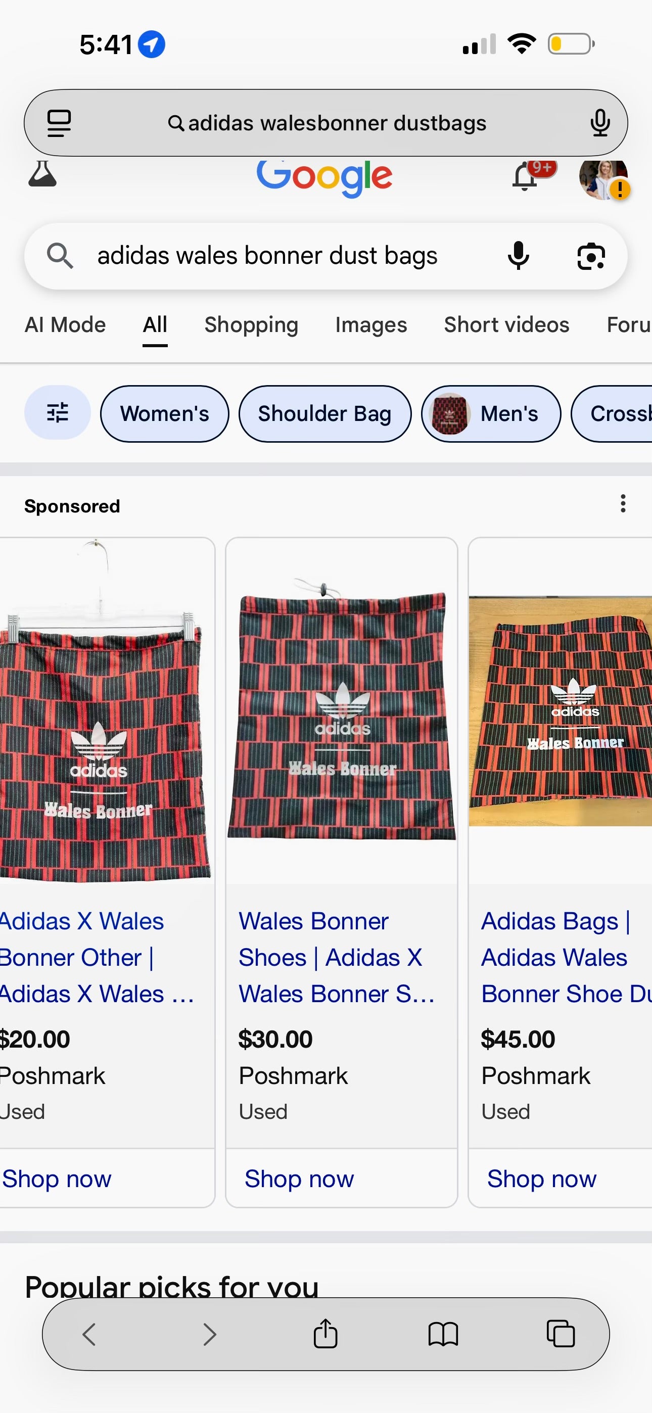 (2) Wales Bonner x Adidas Footwear Dustbags Samba Collab in Multi Red Pattern , Brand New Unused