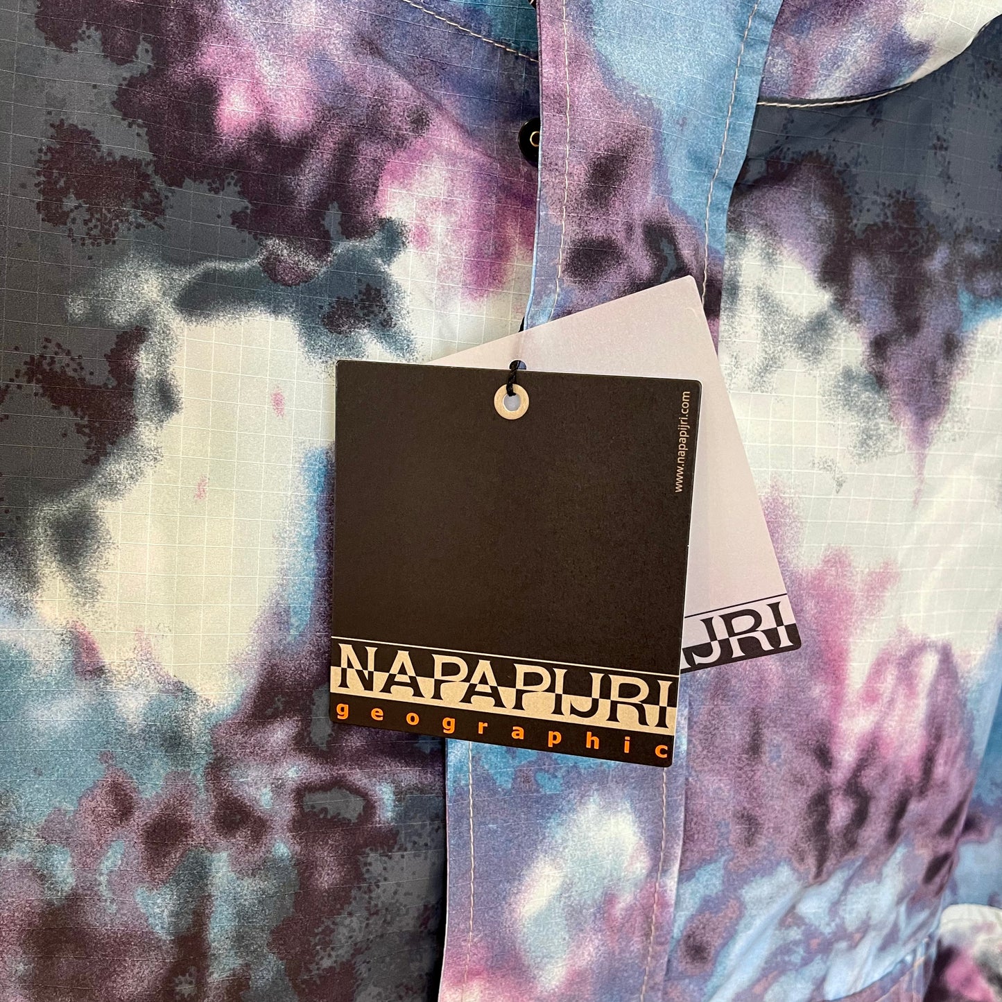 Napapijri Freestrider AOP Anorak pullover Blue tie dye jacket