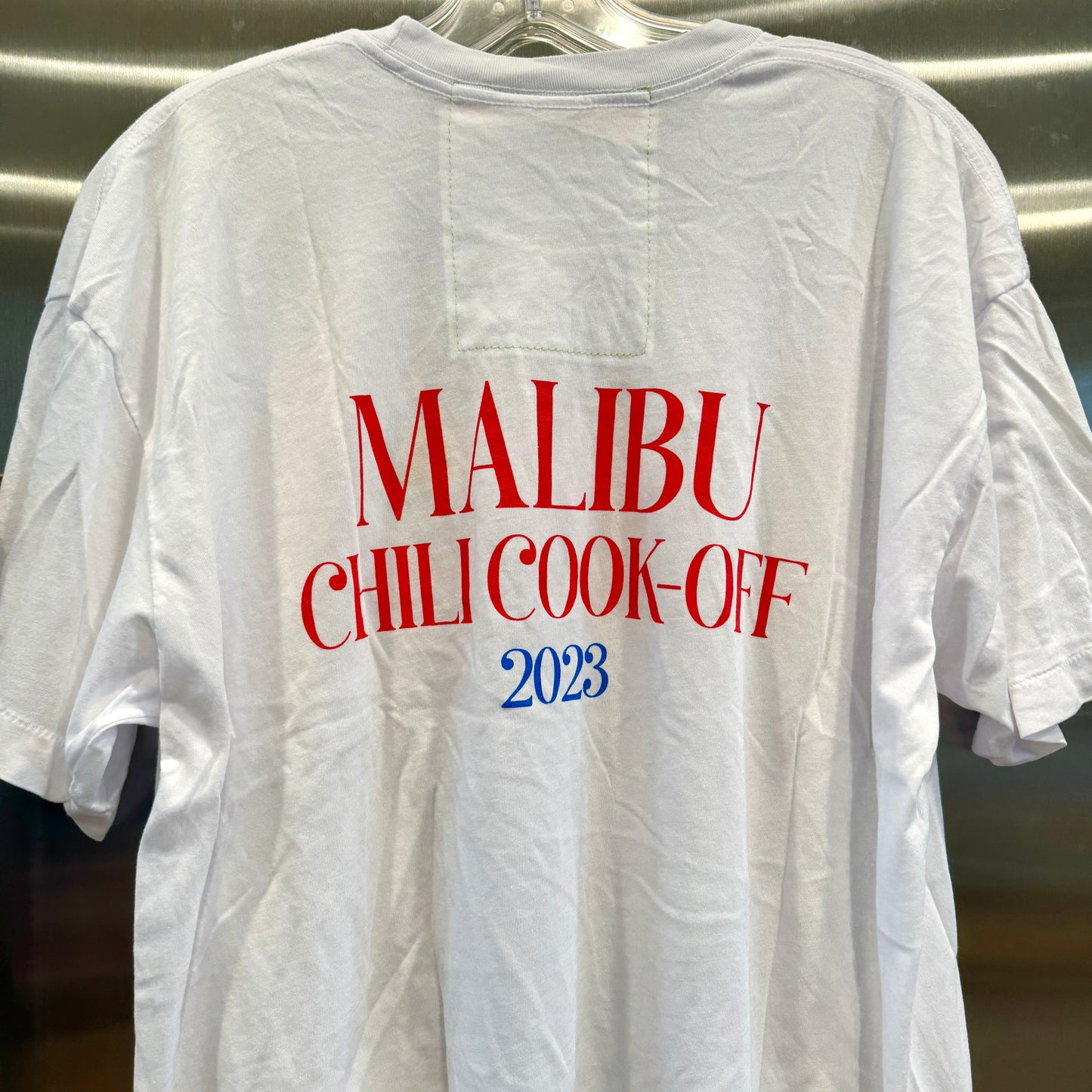 Aviator Nation Malibu Chili Cook Off White Boyfriend Tee Shirt 2023 Collab