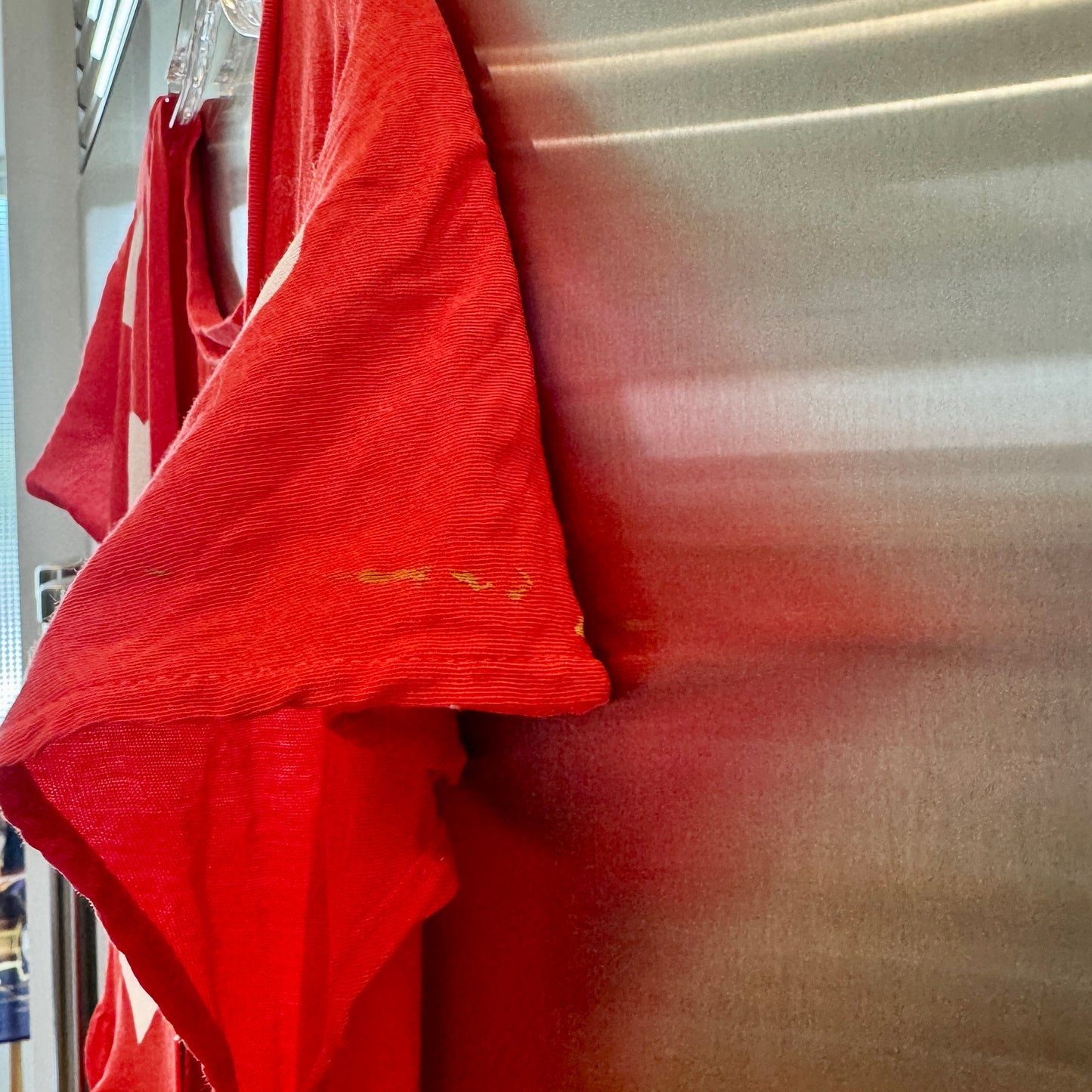 Wildfox Red Short Sleeved Shirt with white hearts and open back valentines top Pre-Owned