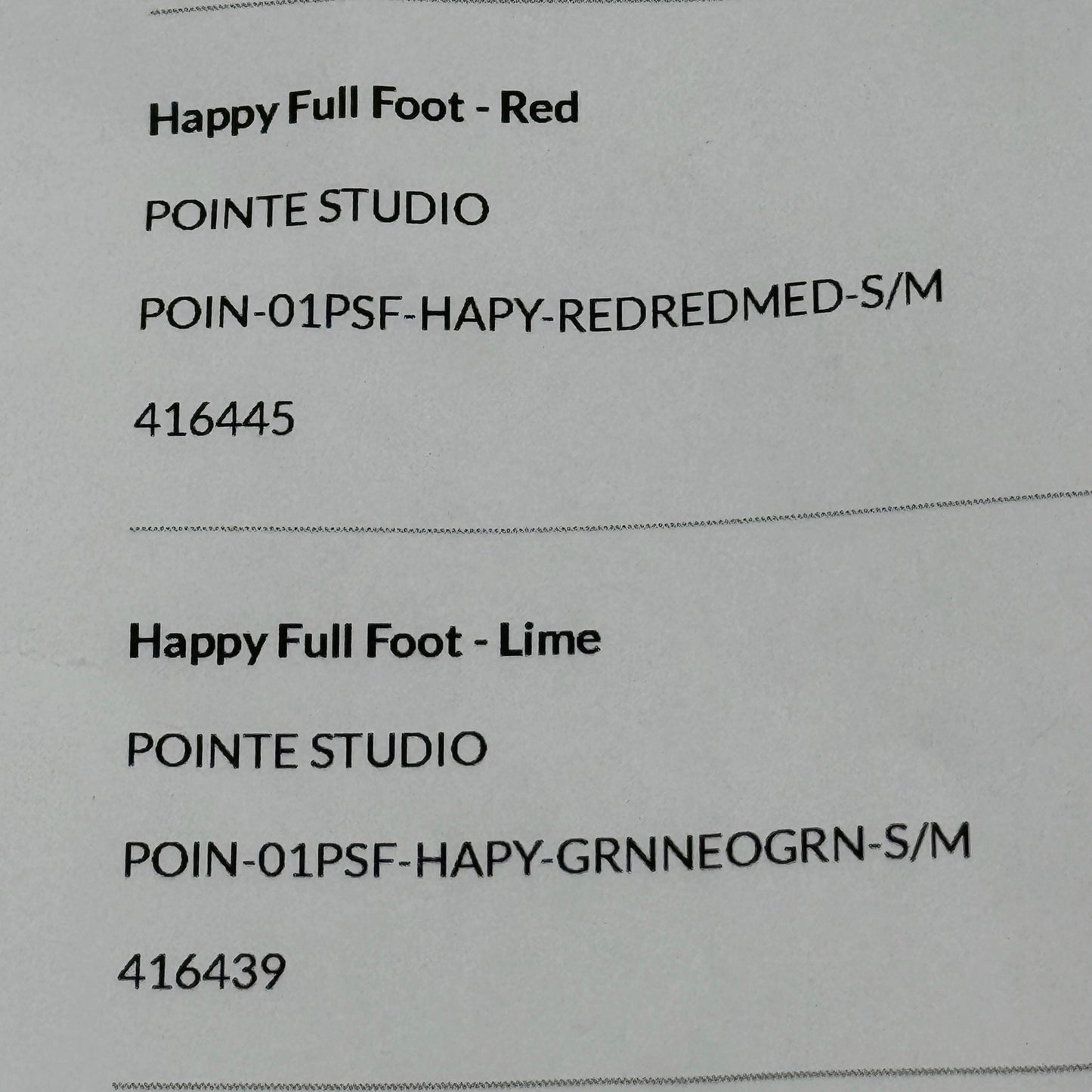 Pointe Studio BUNDLE ( 3 Pairs ) Happy Full Foot Grip Socks Pilates Barre