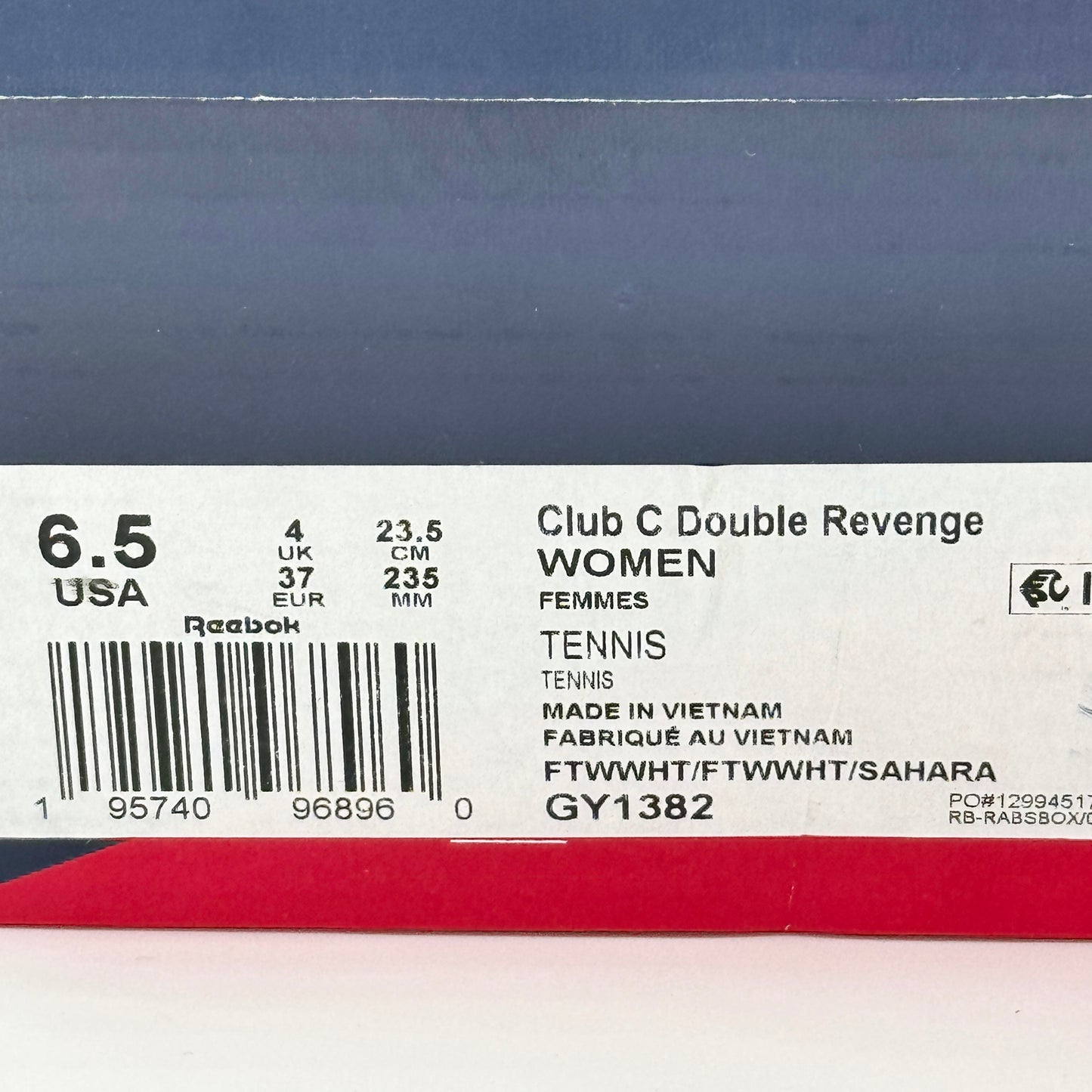 Reebok Women's Club C Double Platform Revenge Sneakers White / Tan Shoes