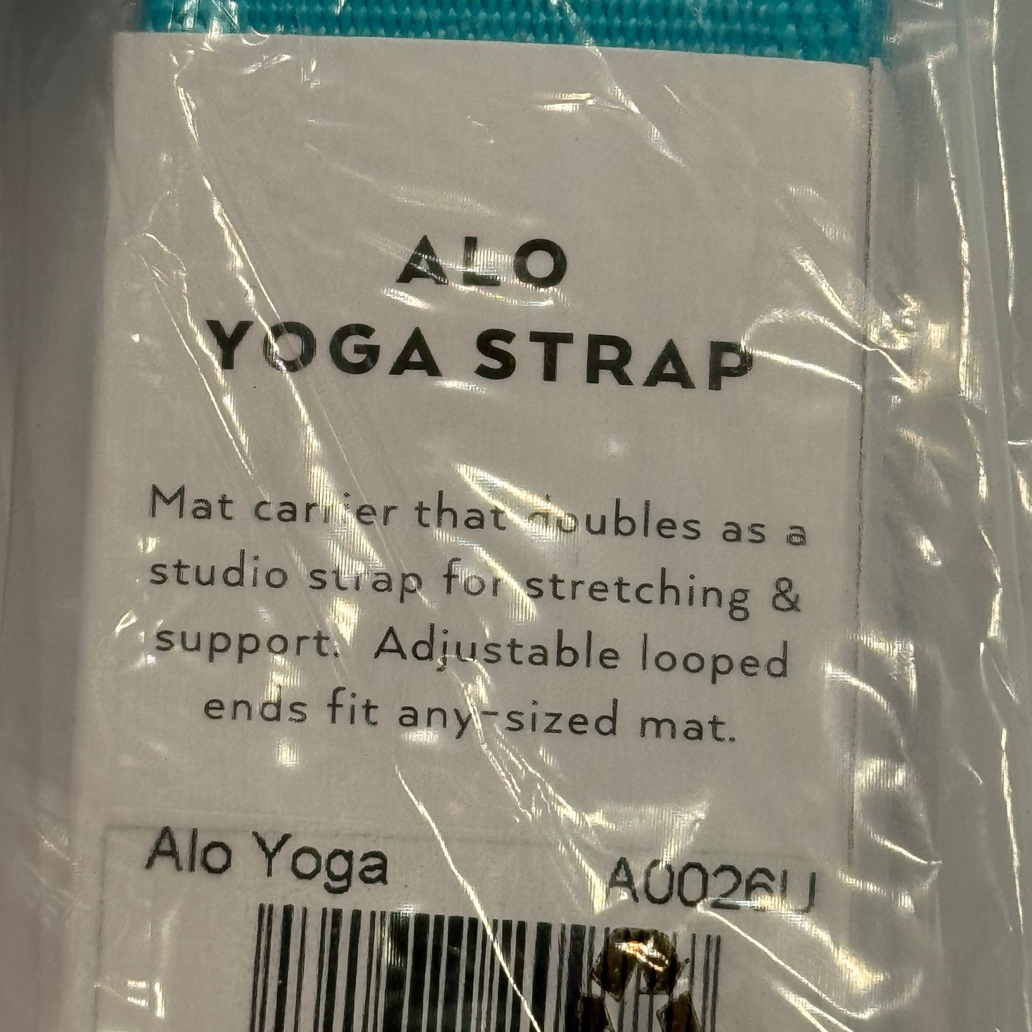 Alo Straps , Pink / Teal Yoga Strap BUNDLE (2) Both are Brand New !