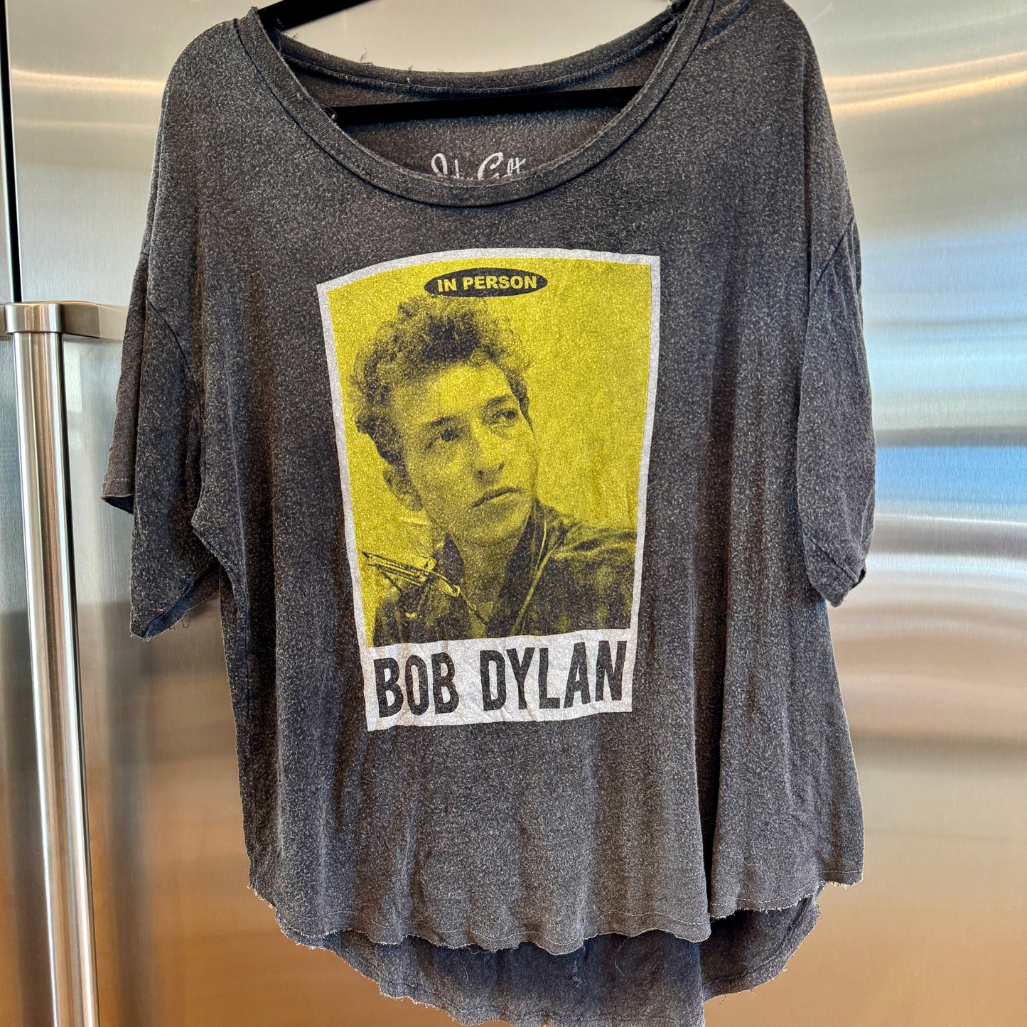 John Galt Bob Dylan Oversized Boxy Slouchy Tee Shirt Vintage Aesthetic RARE * Pre-Owned