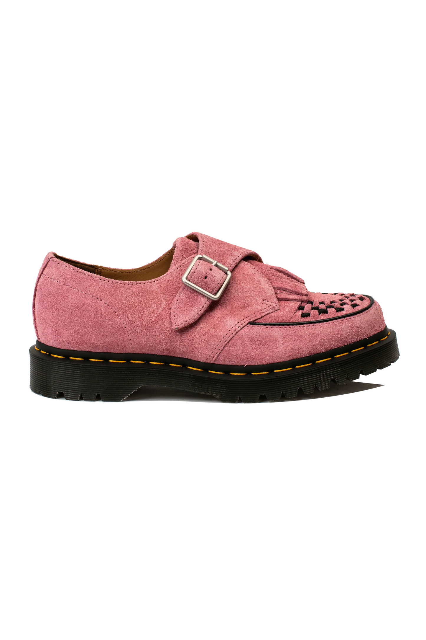 Dr. Marten Ramsey Monk KLT Creeper in Fondant Pink Suede Leather UNISEX