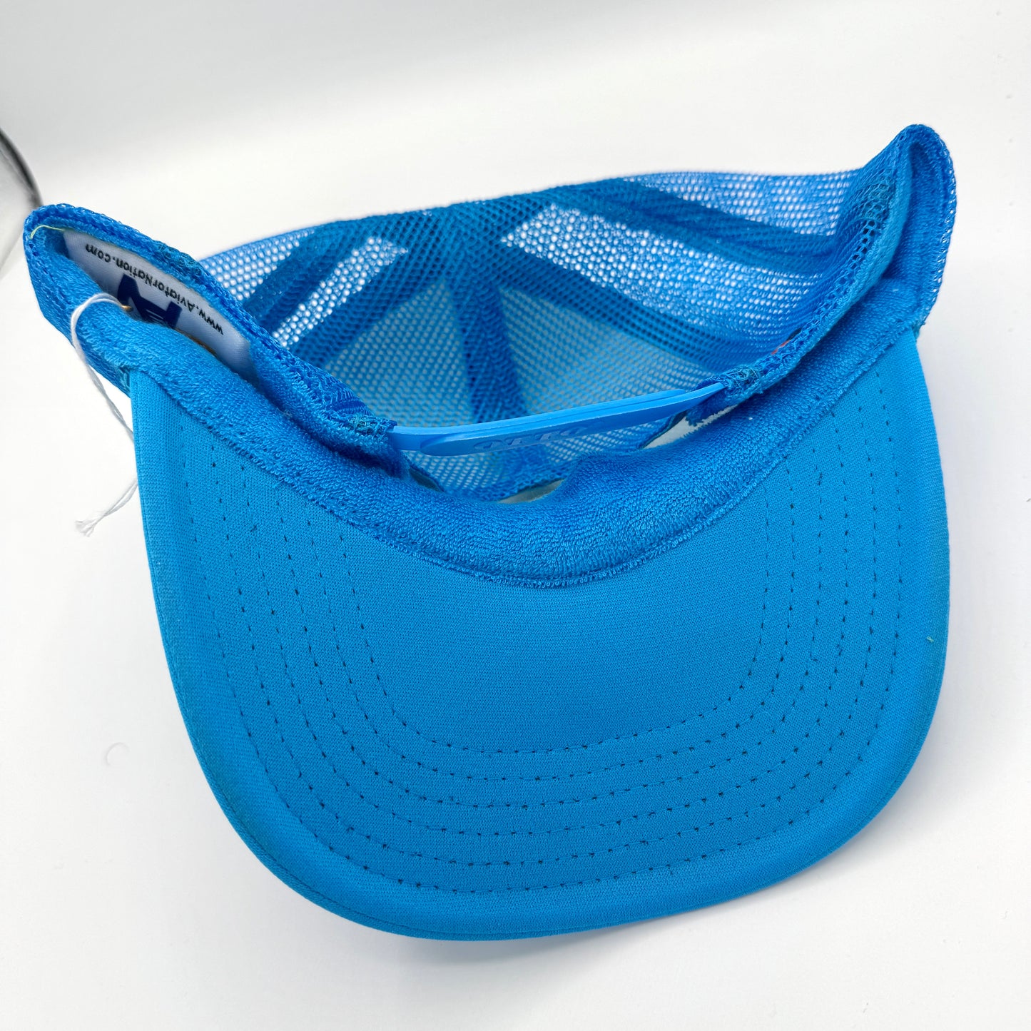 Aviator Nation Trucker Bolt Hat Neon Blue embroidered lightning patch cap