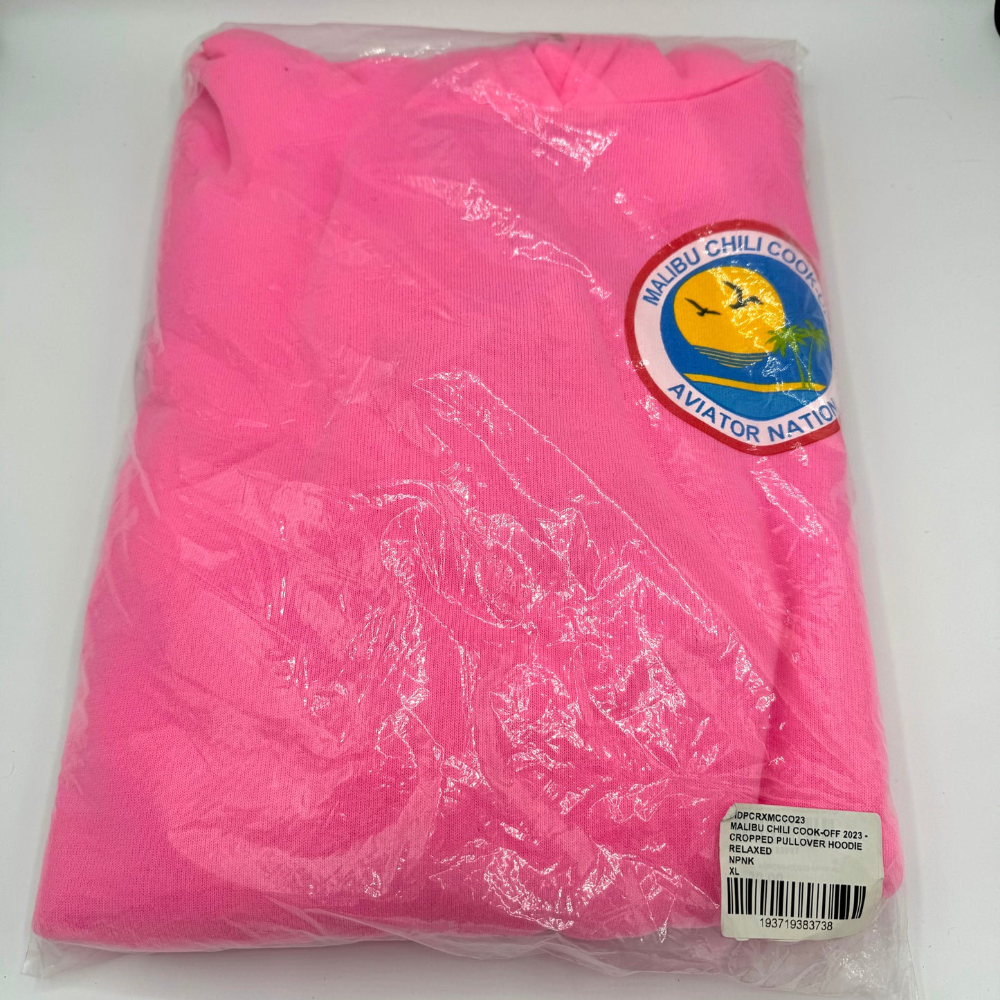 Aviator Nation SET Malibu Chili Cook Off 2023 Neon Pink Sweatsuit matching