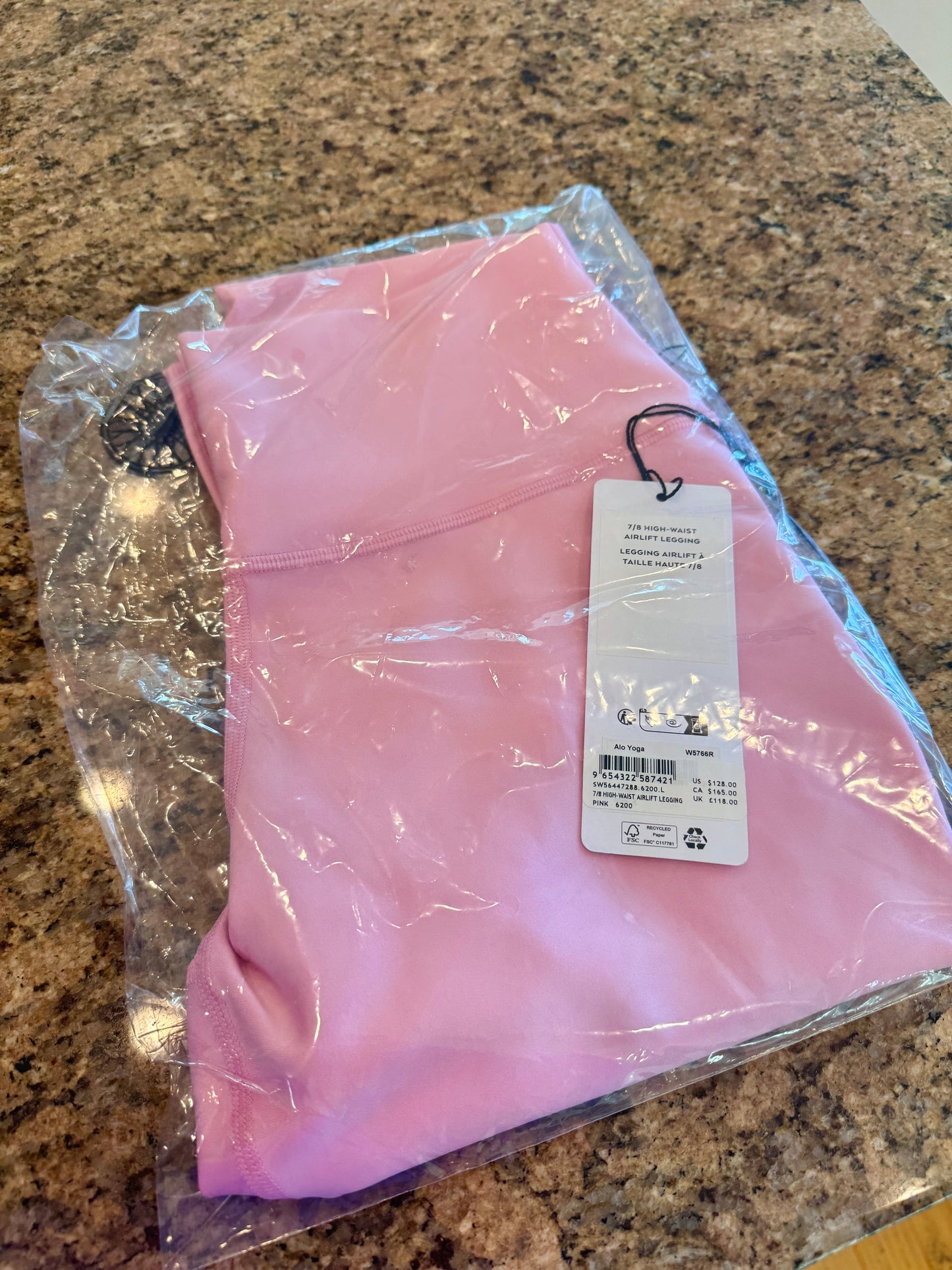 Alo 7/8 Airlift High Waist Legging - Sweet Pink