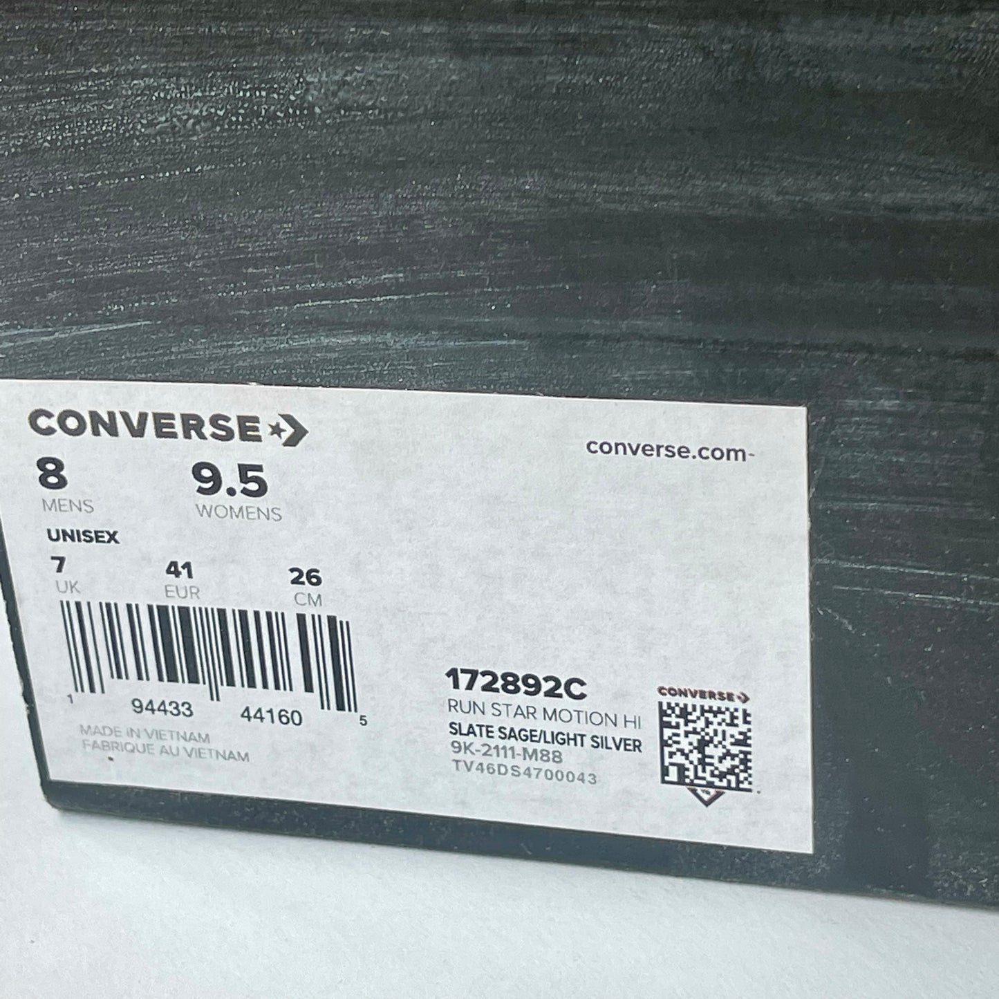 Converse Run Star Motion Ombre Platform in Slate Grey high top Chuck Taylor