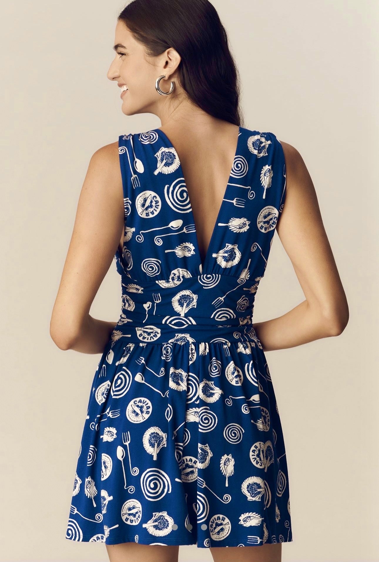 Lisa Says Gah Mila Mini Dress Caviar Blue