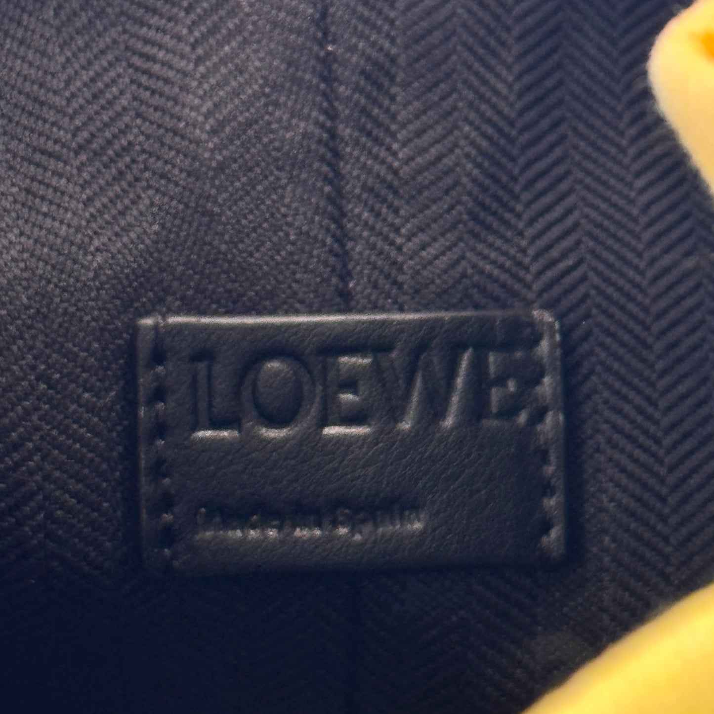 Loewe Large Sailor Bag Paula's Ibiza Yellow Orange Logo Leather Canvas Purse