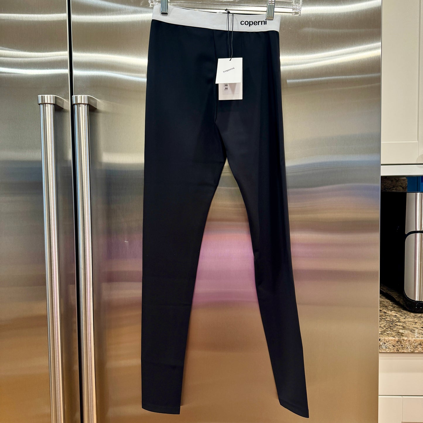 Coperni Branded Logo Leggings Black C+ Eurojersey Pants brand NEW