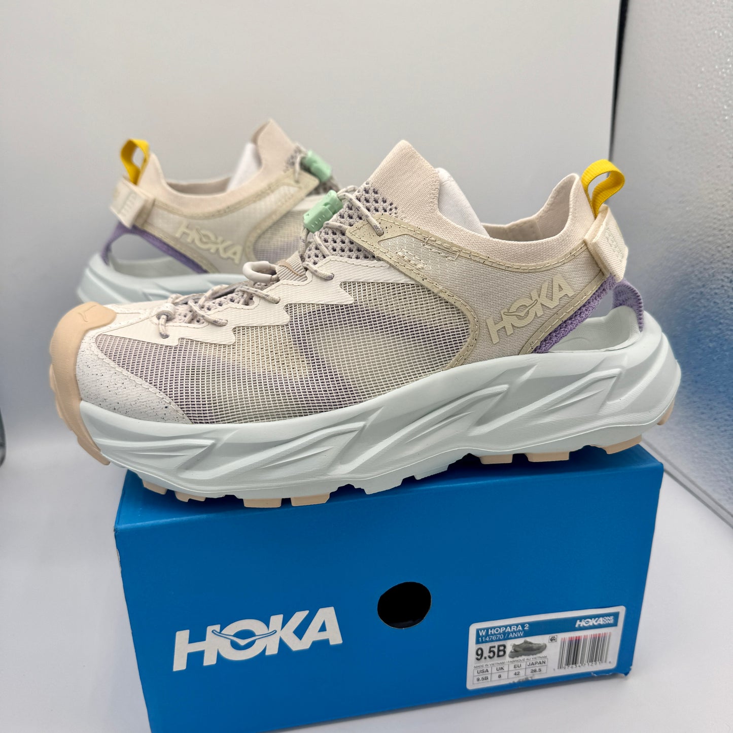 Hoka Hopara 2 Women’s Hybrid Hiking Sandal in Alabaster / Snow