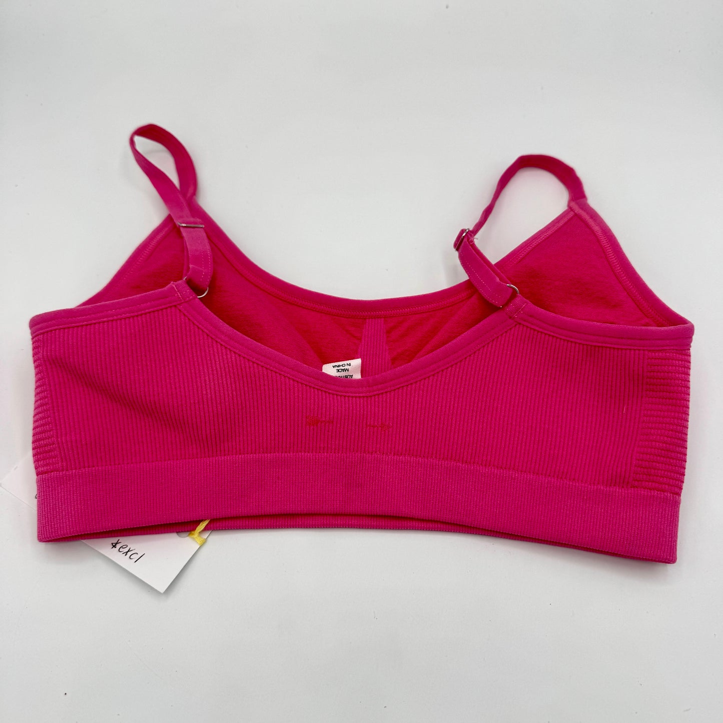 The Upside Ribbed Seamless Ballet Bra in Pink