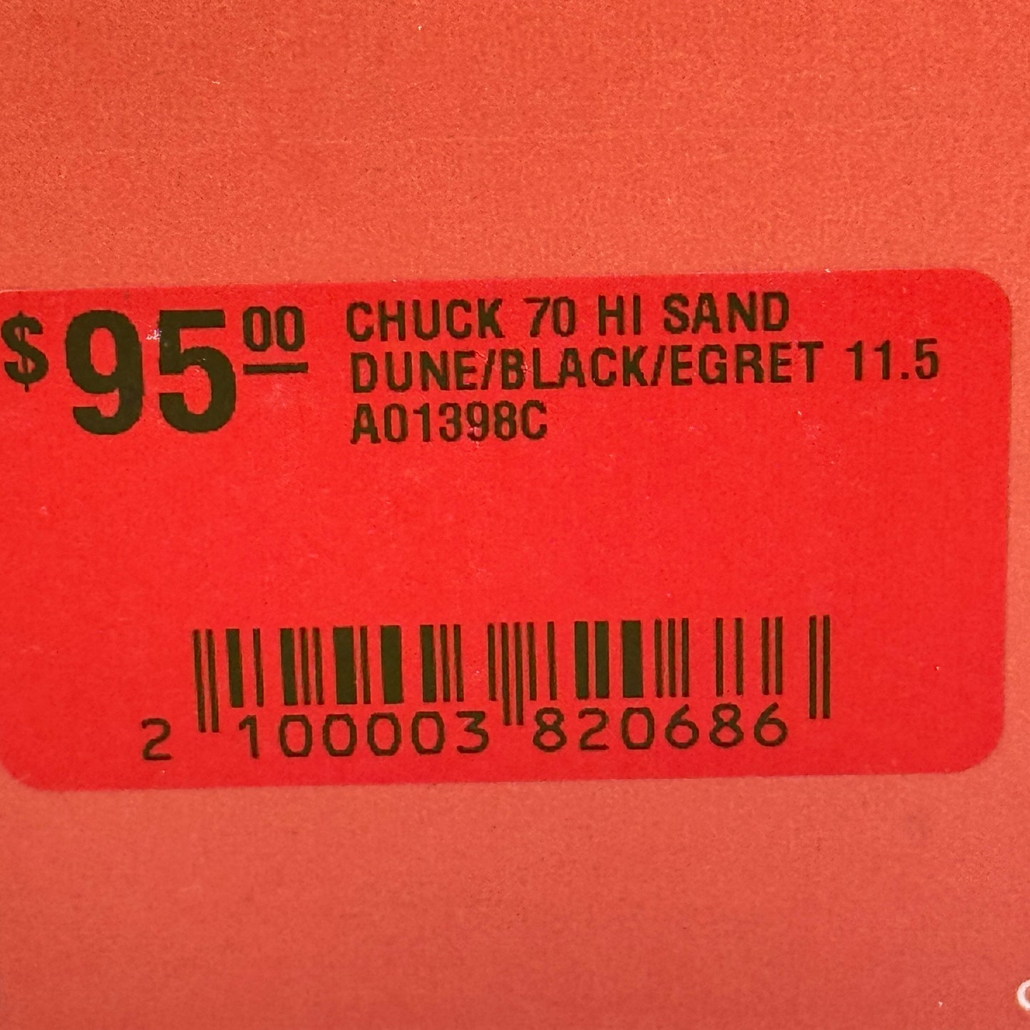 Converse Chuck 70 Hi Quilted High Top Sneakers Sand Dune Brown Padded Shoes