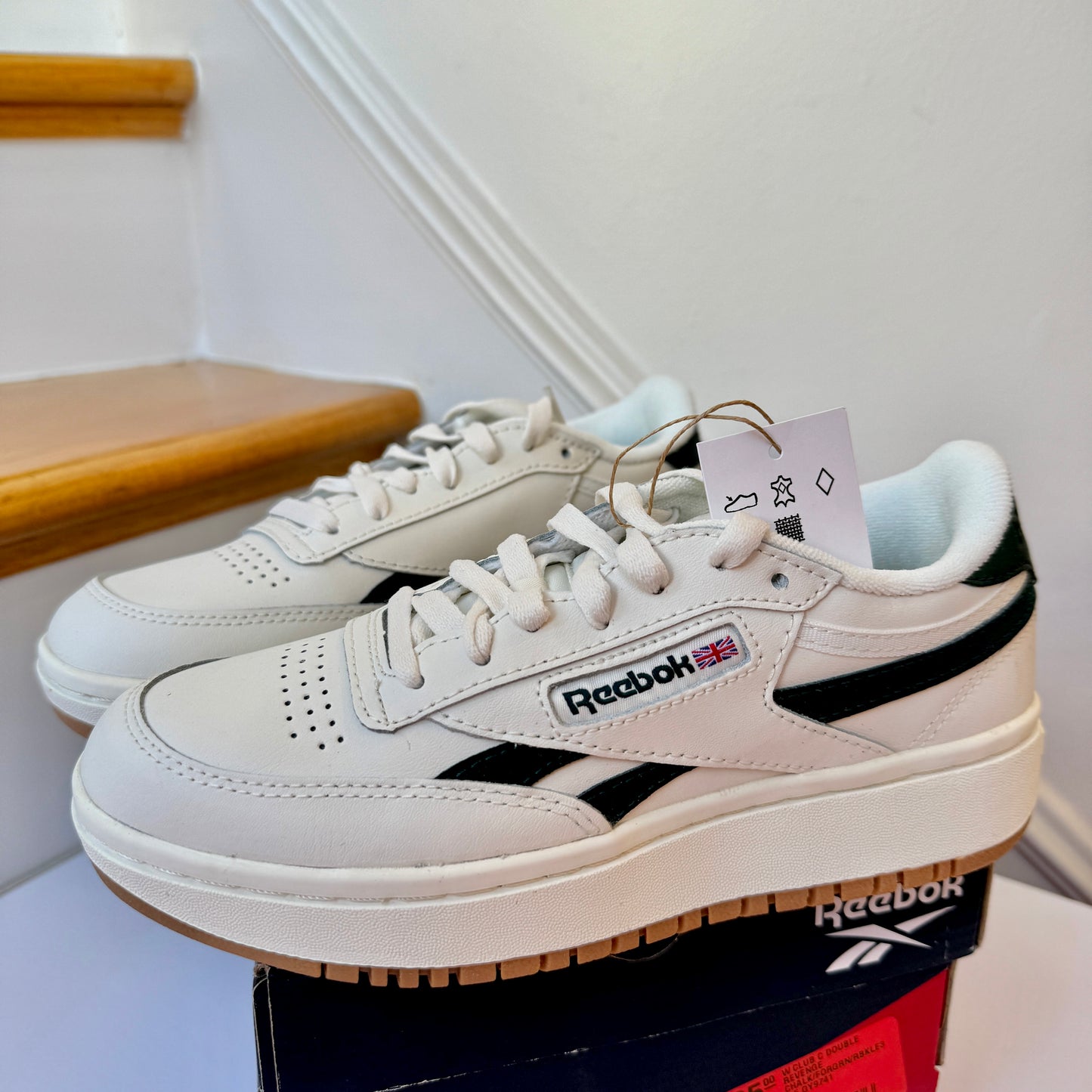Reebok Club C Double Revenge Chalk / Forest green sneakers women’s shoes