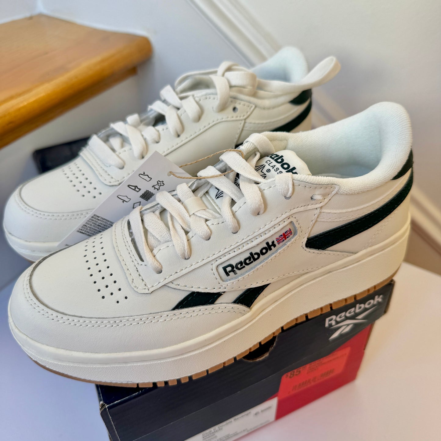 Reebok Club C Double Revenge Chalk / Forest green sneakers women’s shoes