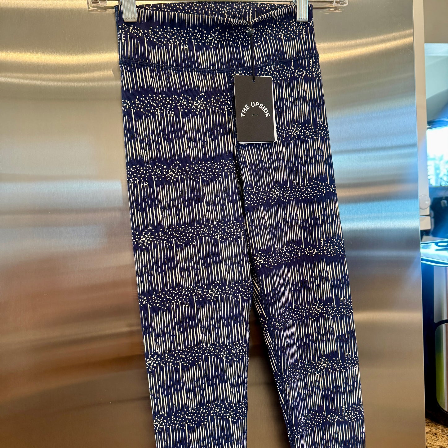 The Upside Yukimi Leggings in Blue , Ribbed Yoga Pants