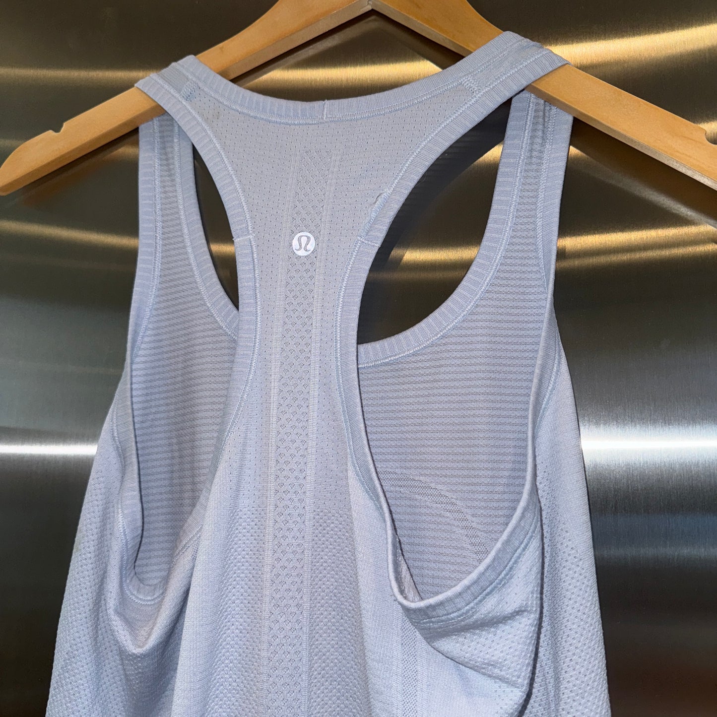 Lululemon Swiftly Tech Racerback Tank Top Caspian Light Blue Lightweight Pre-Owned