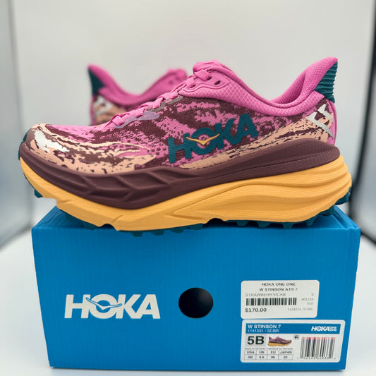 Hoka Stinson Women’s Running ATR All Terrain Running Shoes SCBR Pink Orange