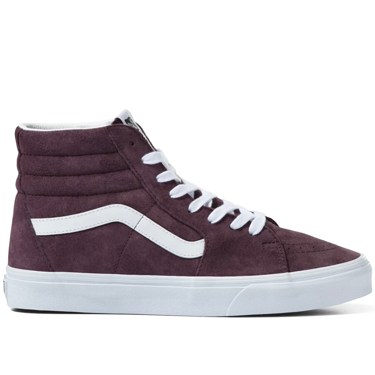 Vans Sk8 Hi Pig Suede Wine Tasting Dark Purple Skate Sneakers High Tops
