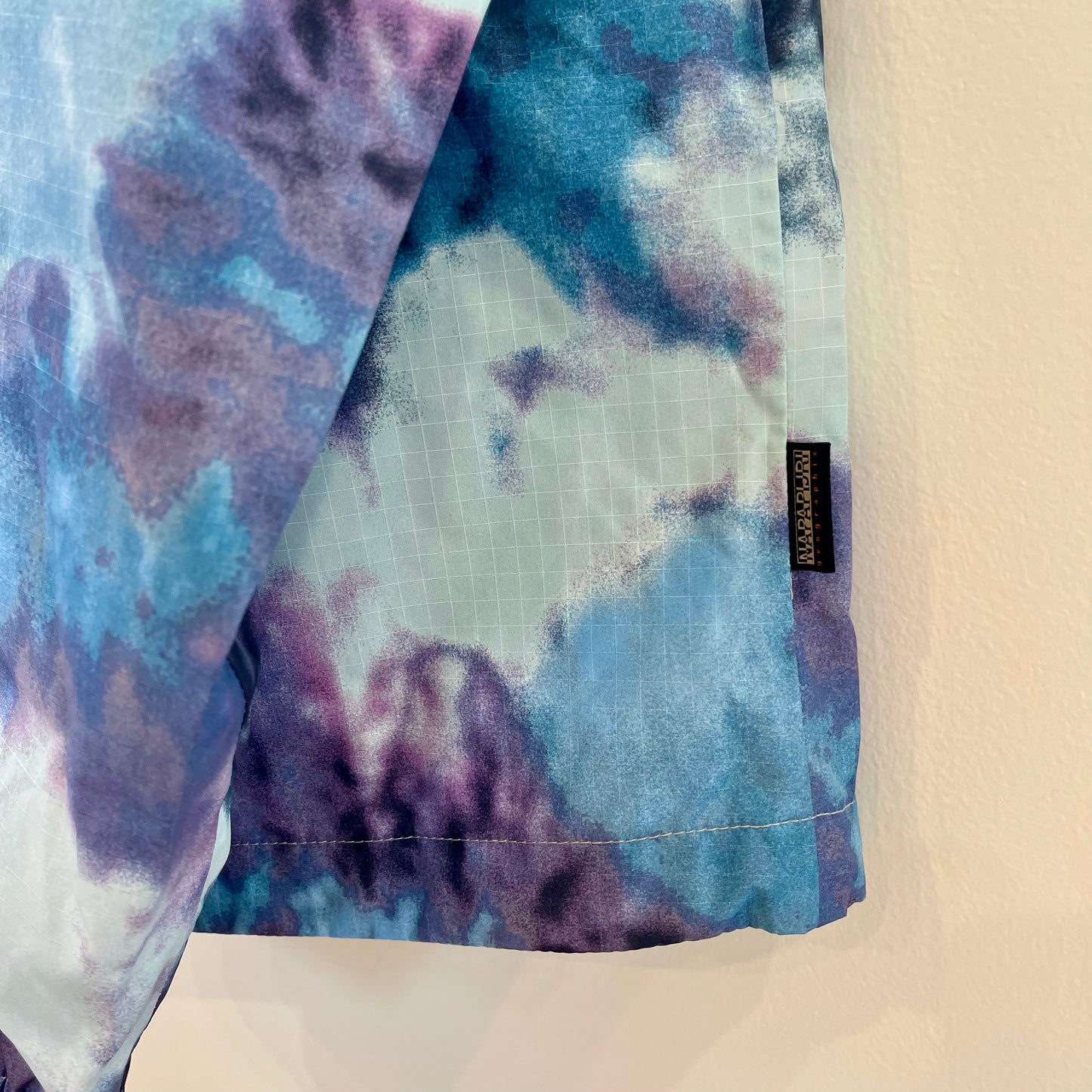 Napapijri Freestrider AOP Anorak pullover Blue tie dye jacket